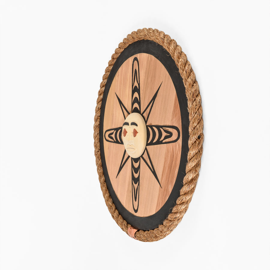 Sun - Red and Yellow Cedar Panel