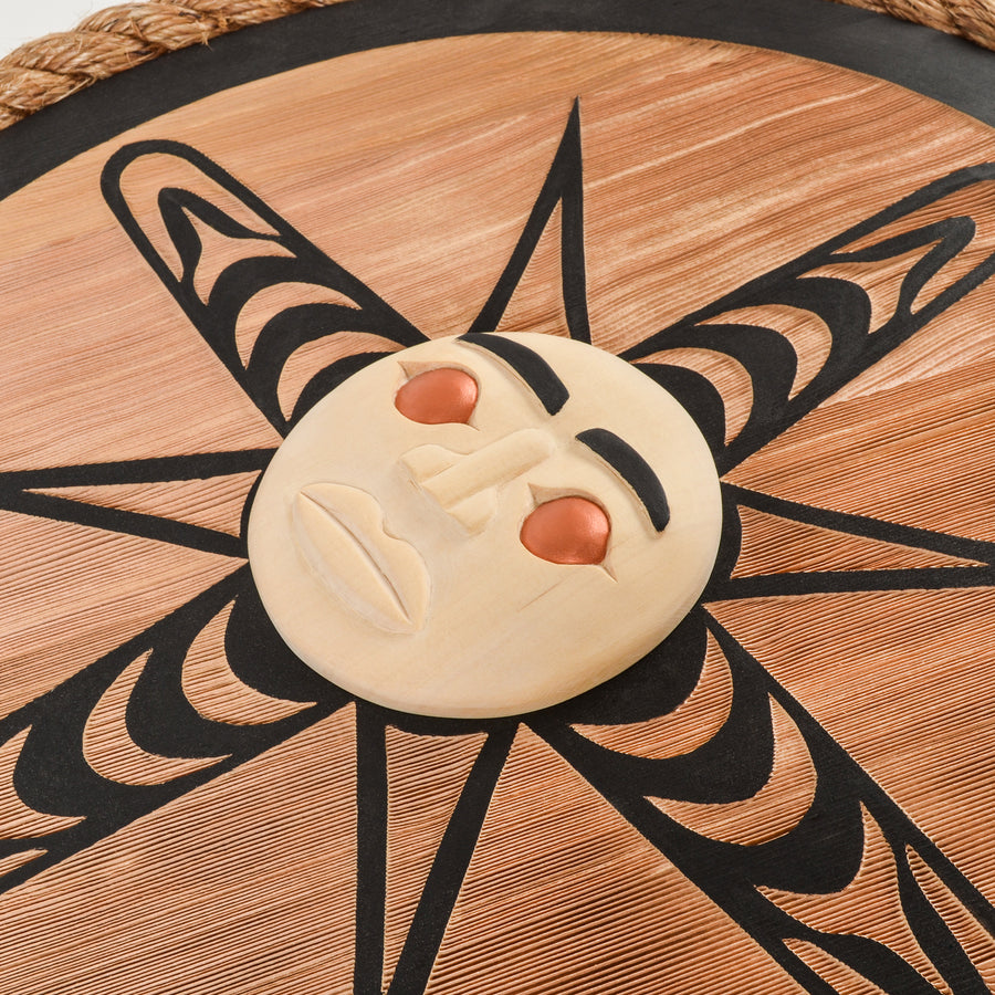 Sun - Red and Yellow Cedar Panel