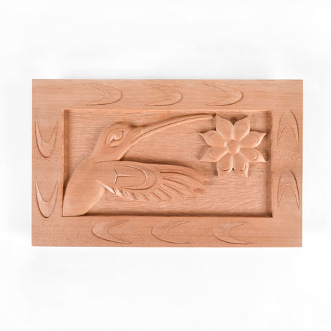 Hummingbird - Red Cedar Plaque