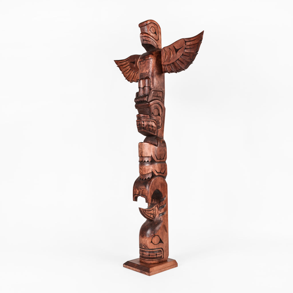 Eagle, Bear, Killerwhale - Yellow Cedar Pole