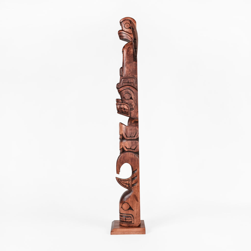 Eagle, Bear, Killerwhale - Yellow Cedar Pole