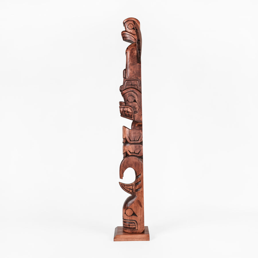 Eagle, Bear, Killerwhale - Yellow Cedar Pole
