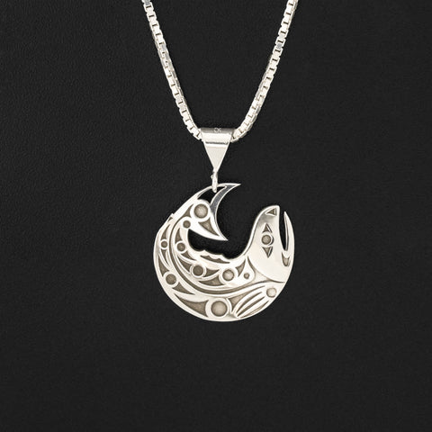 Salmon - Silver Pendant