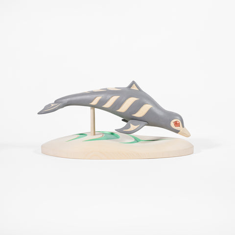 Dolphin - Yellow Cedar Sculpture