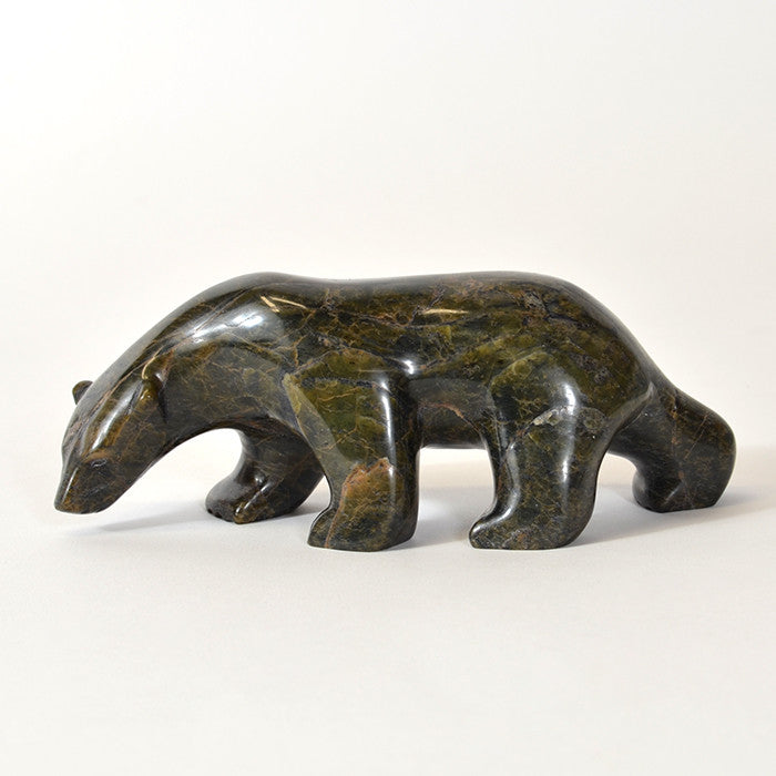 Walking Bear - Stone Sculpture