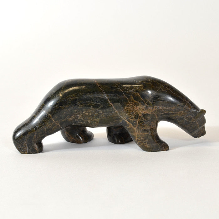 Walking Bear - Stone Sculpture