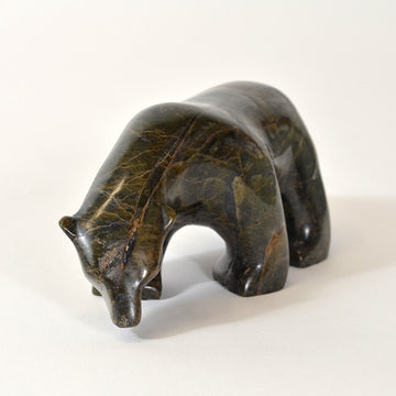 Walking Bear - Stone Sculpture