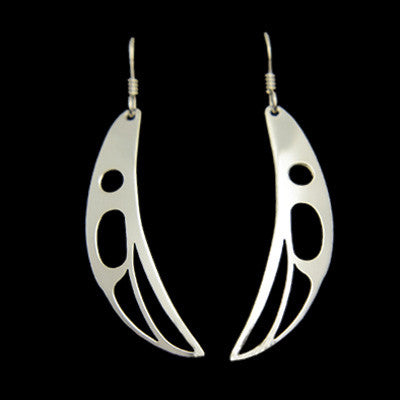 Raven - Silver Earrings