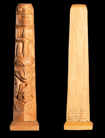 Chief, TBird, Killerwhale - Yellow Cedar Pole