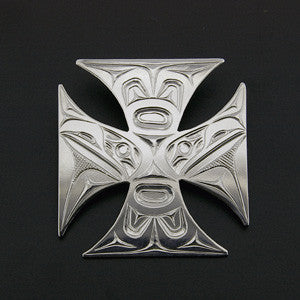 James Sawyer - Cross Pattee/Raven - Silver Jewellery