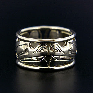 Wolves - 18k White Gold Ring