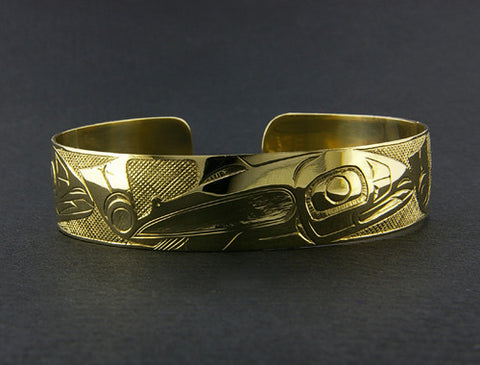 School of Salmon - 14k Gold Bracelet