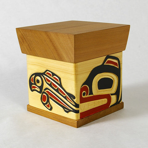 Bear and Salmon - Bentwood Box