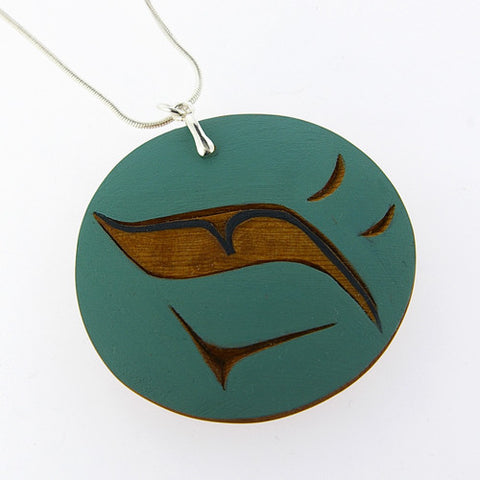 Abstract - Yew Wood Pendant