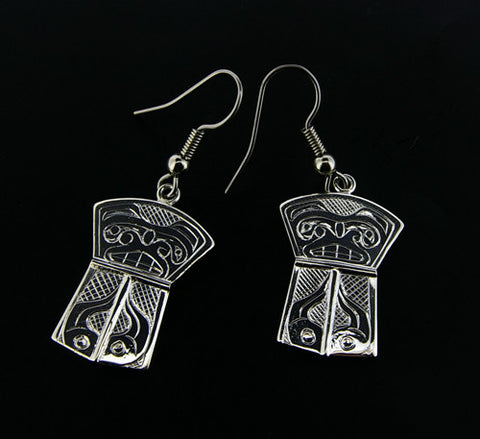 Bear - Silver Earrings