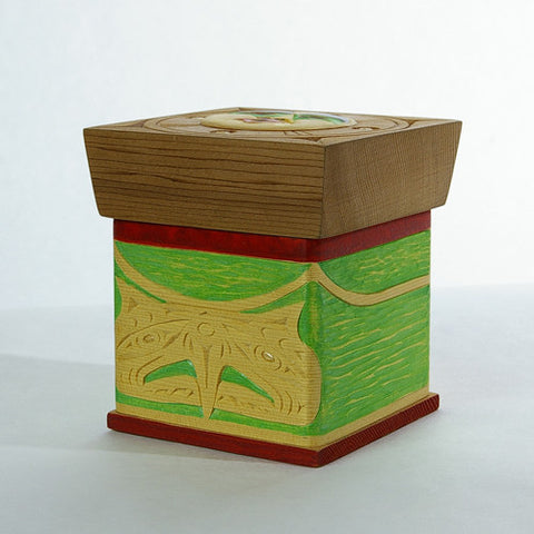 Eagle and Moon - Cedar Bentwood Box