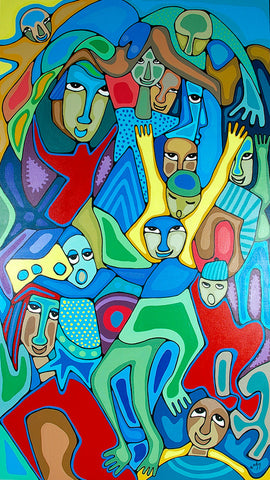 The Joy of Play - Acrylic Painting on Canvas