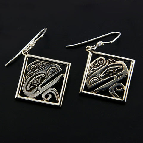 Raven - Silver Earrings