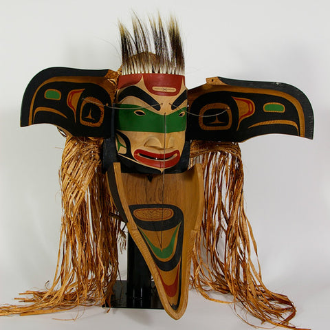 Sea Raven Transformation - Red Cedar Mask