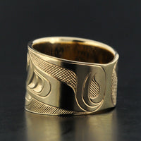 Gerry Marks - Raven with Broken Beak - Gold Jewellery