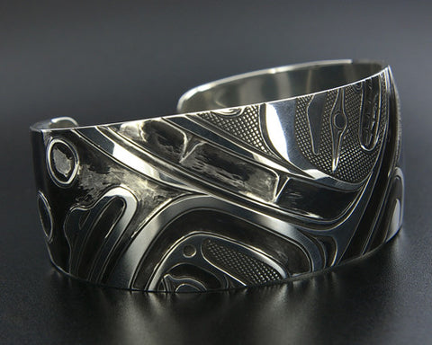 Abstract Human - Silver Bracelet