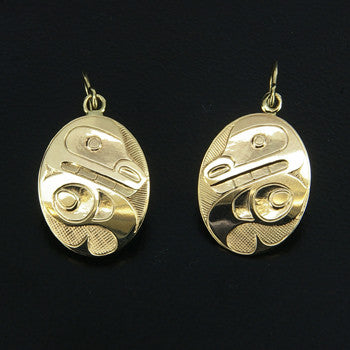 Bear - 14k Gold Earrings