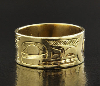 Wolf - 14k Gold Ring