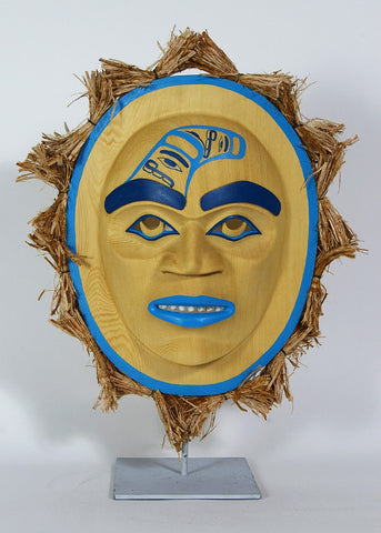 Moon - Yellow Cedar Mask