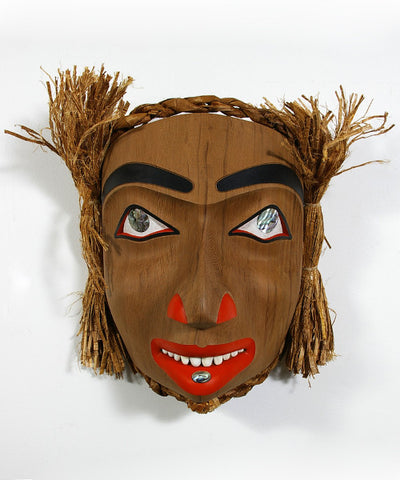 Woman Portrait - Red Cedar Mask