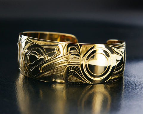 Raven and the Light - 18k Yellow Gold Bracelet