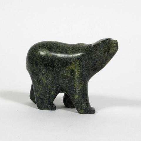 Walking Bear - Stone Sculpture