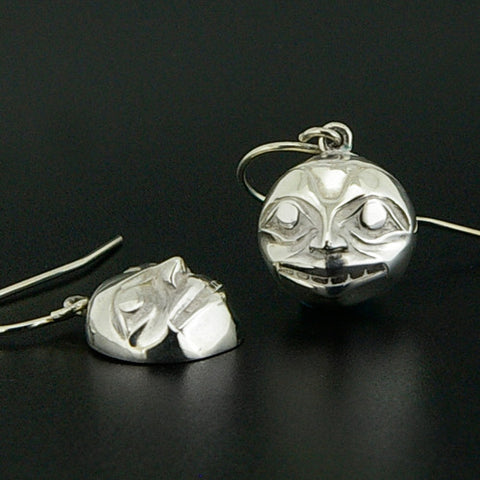 Human - Silver Earrings