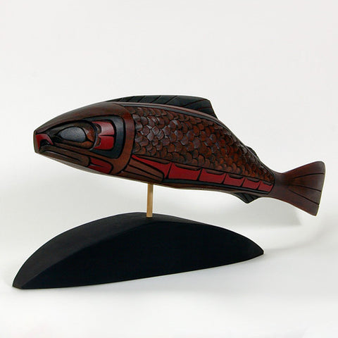 Salmon - Red Cedar Sculpture