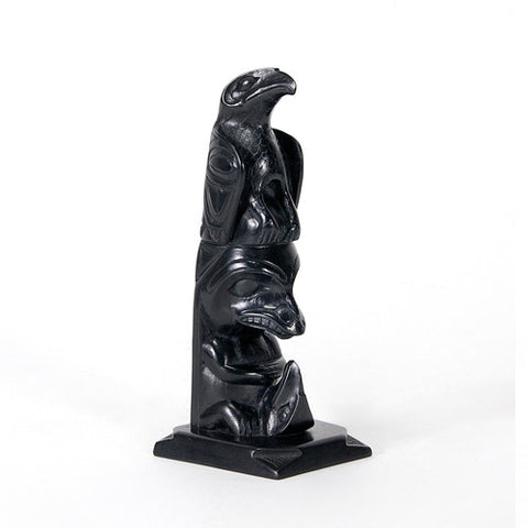 Eagle, Bear, Raven - Argillite Pole