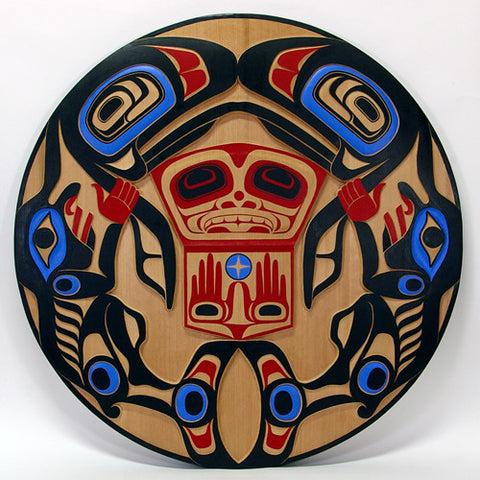 Salmon People - Red Cedar Panel