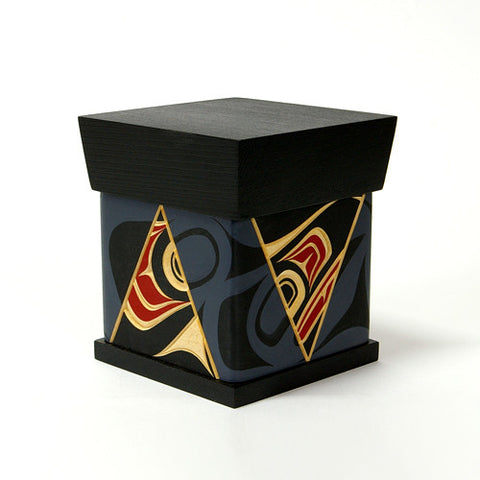 Raven - Red and Yellow Cedar Bentwood Box