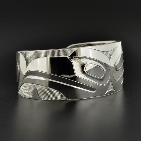 Eagle and Whale - Silver Bracelet