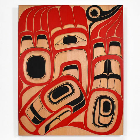 Diving Eagle - Red Cedar Panel