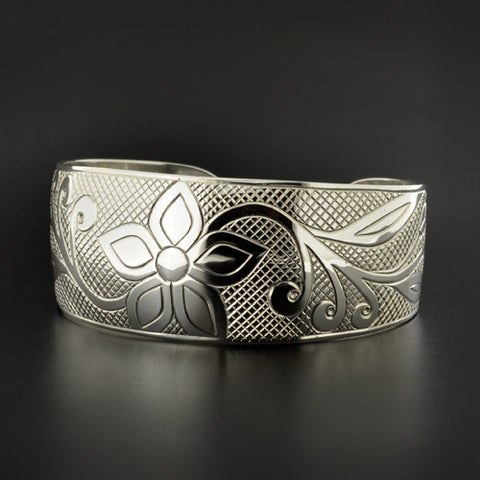 Floral - Silver Bracelet