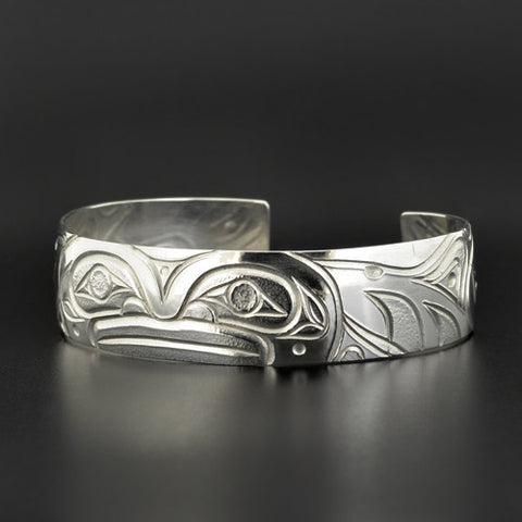 Killerwhale - Silver Repoussé Bracelet