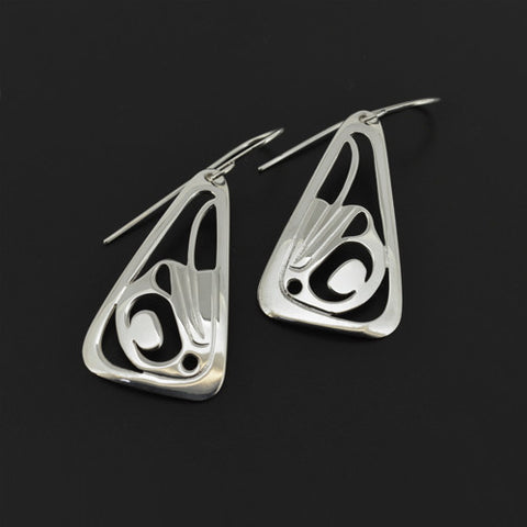 Frogs - Silver Earrings