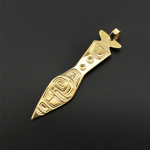 Russell Smith - Salmon Paddle - Gold Jewellery