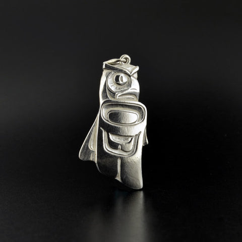 Owl - Silver Pendant