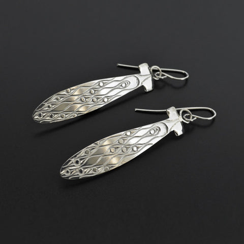 Paddles - Silver Earrings
