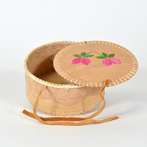 Floral - Birchbark Basket