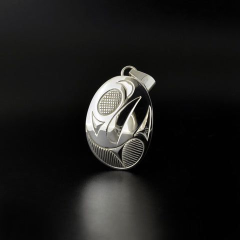 Salmon - Silver Pendant