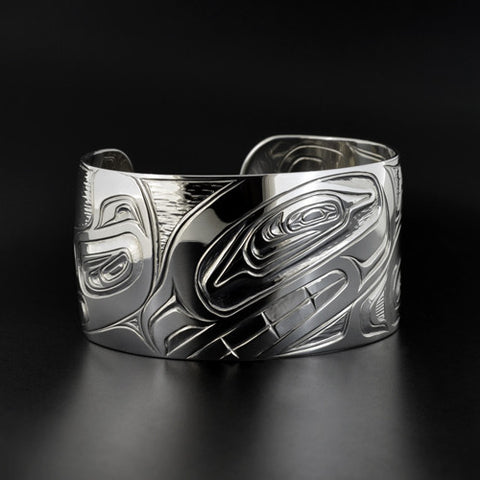 Killerwhale and Eagle - Silver Baraclet
