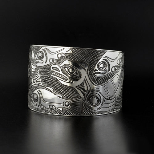 Kelvin Thompson - Sea Lions and Salmon - Silver Jewellery