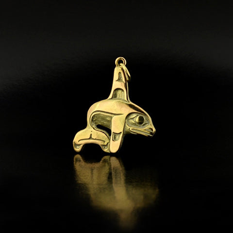 Whale - 14k Gold Pendant