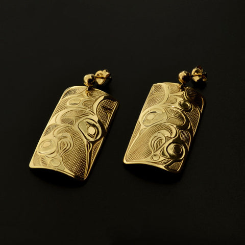 Hummingbirds - 14k Gold Earrings